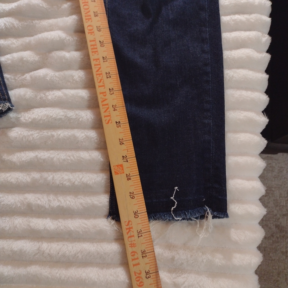 rag & bone Dre Low Rise Boyfriend Jeans Womens 32 Dark Wash/Yesler Frayed Hem - Picture 11 of 15